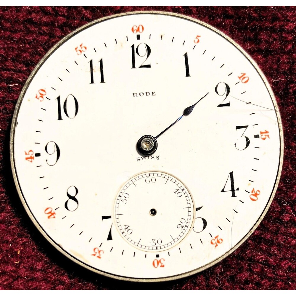 RODE Movement Mechanical Manual Wind Swiss Brass Pocket Watch Movement